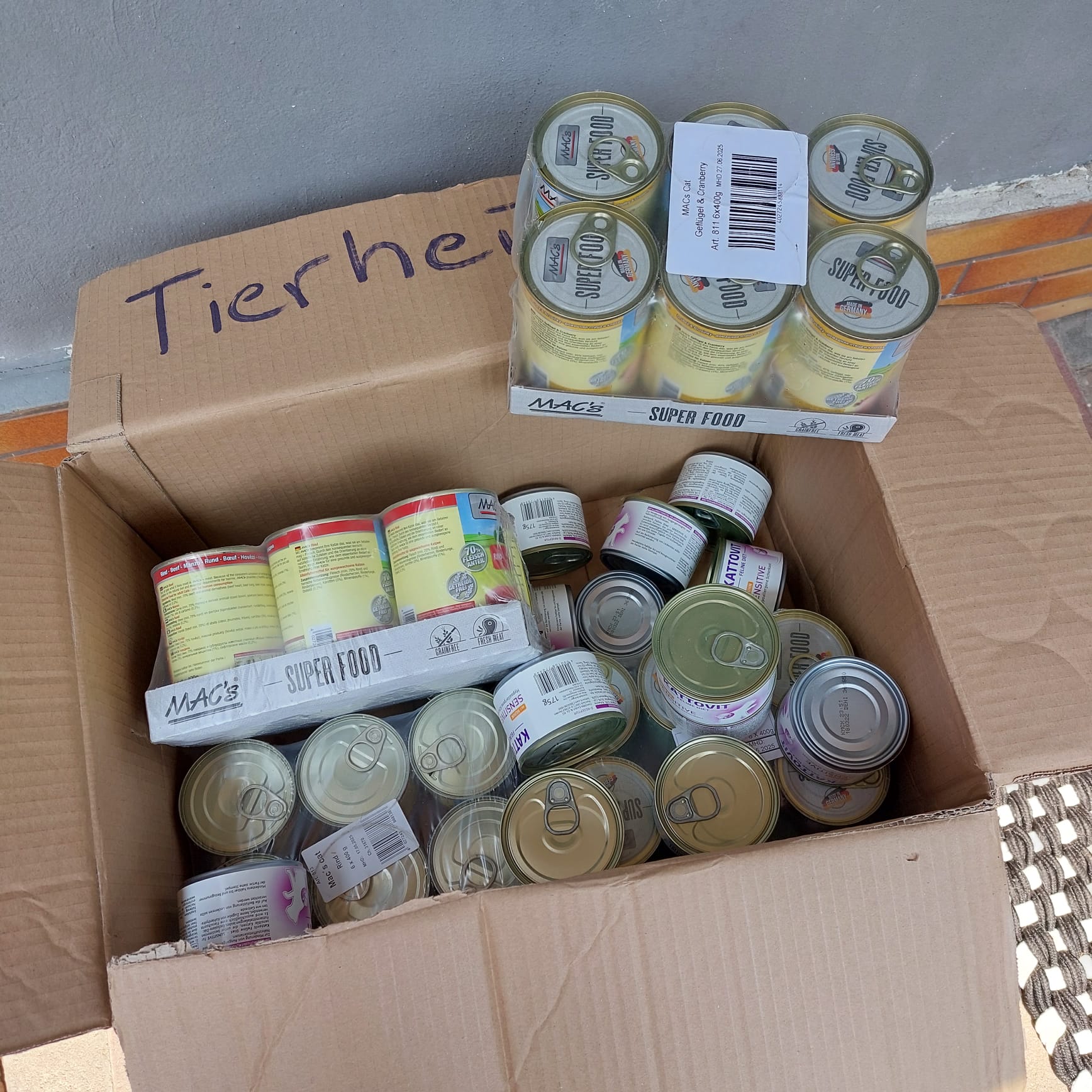 Spende Hr Schmitt und Fr Schtze aus Bernsburg