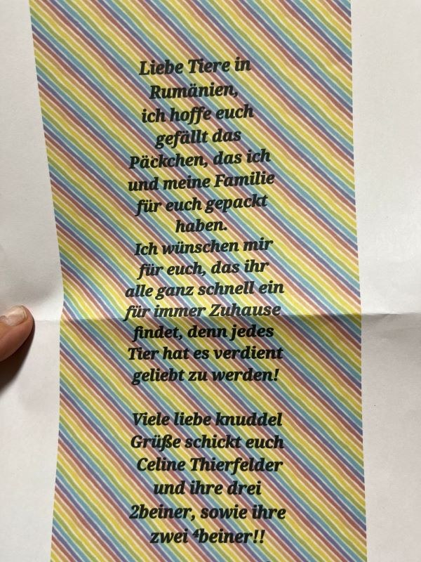 Vielen Dank für Ihre Spenden