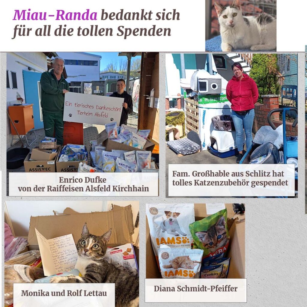 Ein schönes Osterfest und tolle Spenden erreichten uns im April