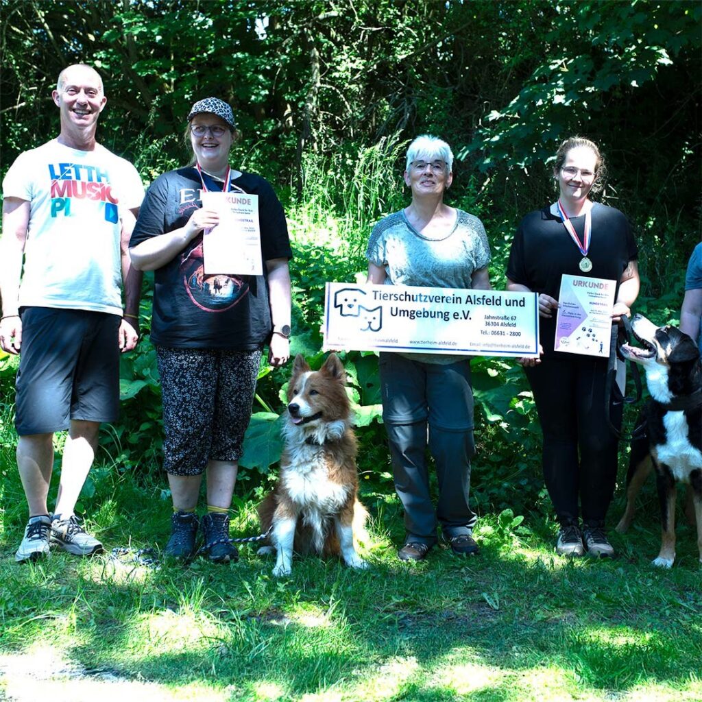 Gemeinsam unterwegs, Unser Hundetrail war ein voller Erfolg